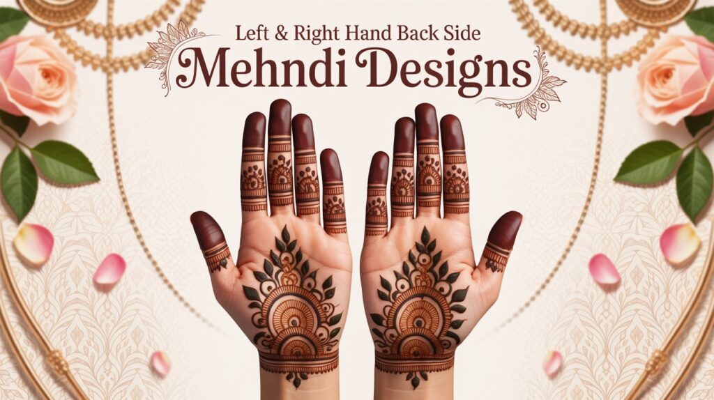 Left & Right Hand Back Side Mehndi Designs