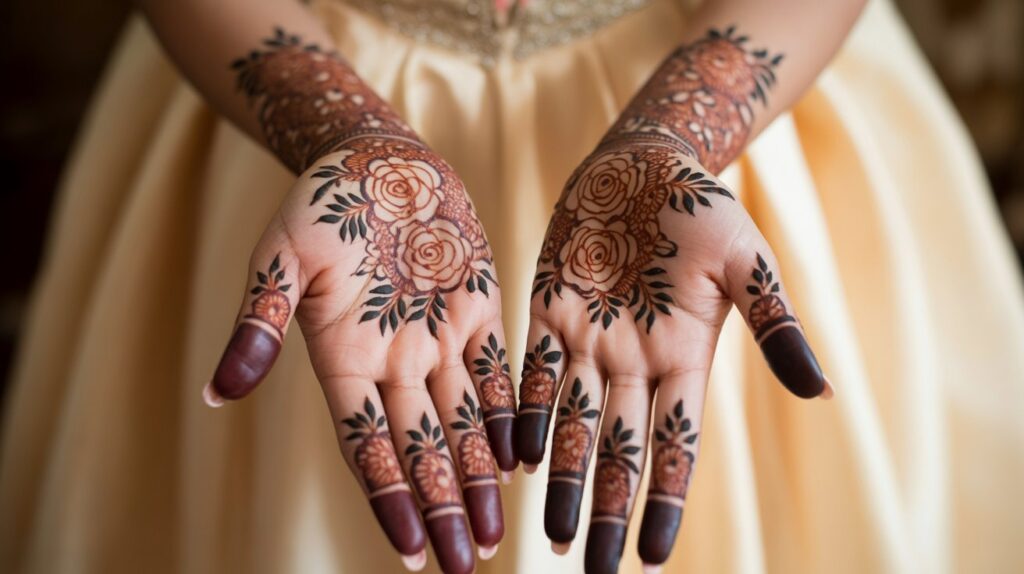 Minimal Flower Band on Knuckles