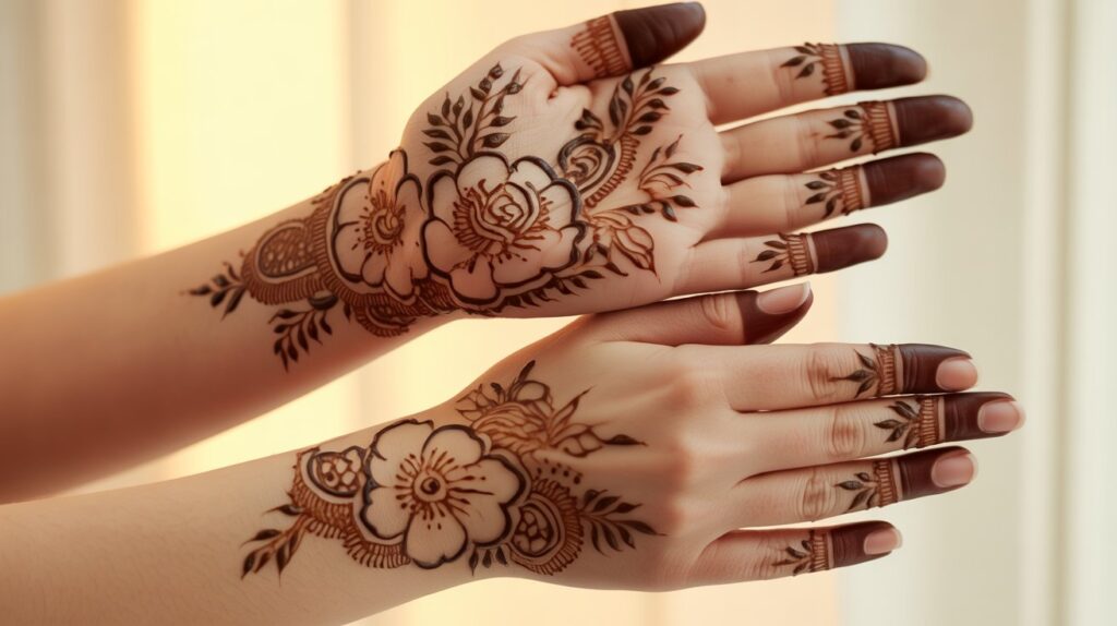 Double-Layered Floral Art with Open Spaces