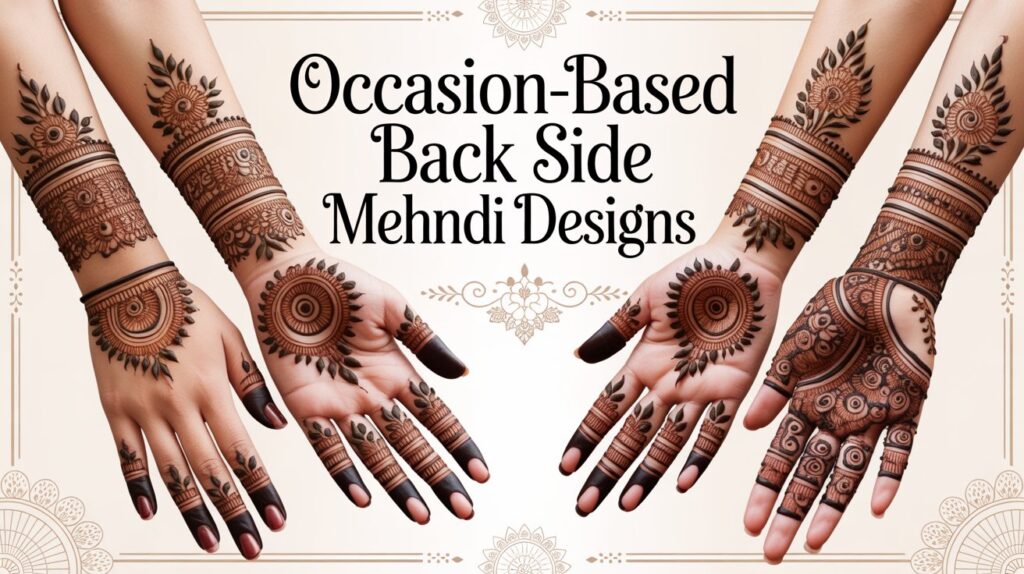 Occasion-Based Back Side Mehndi Designs