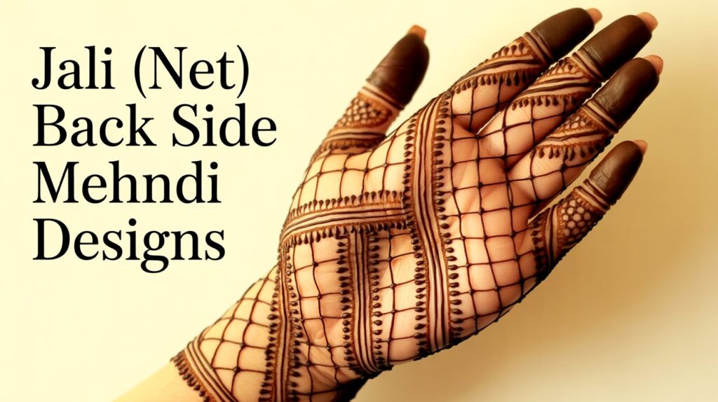 Jali (Net) Back Side Mehndi Designs