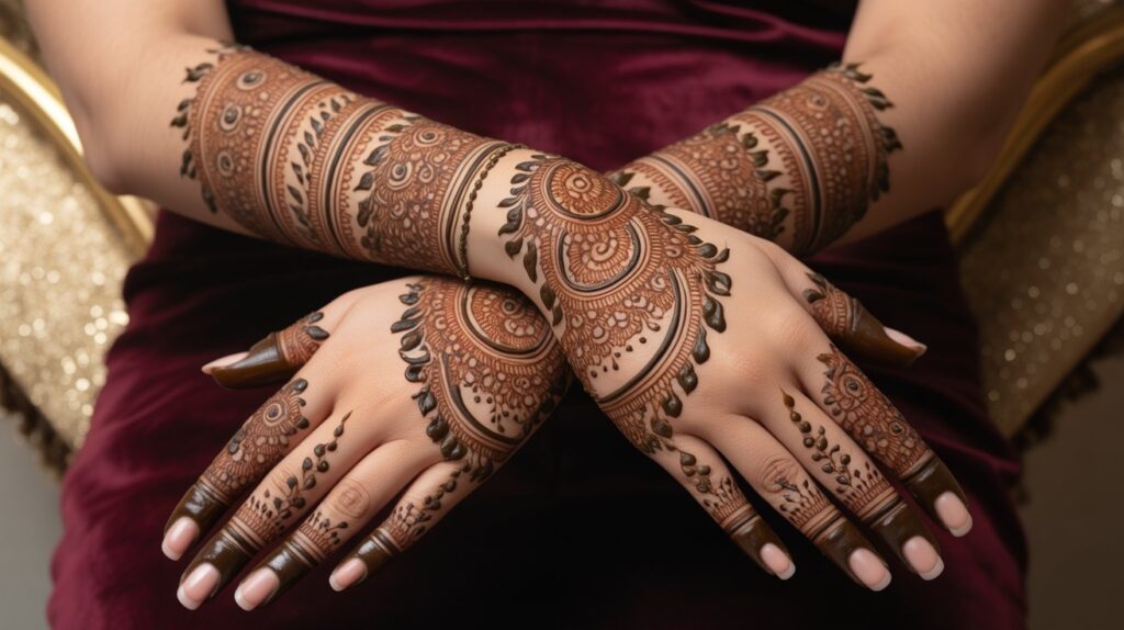 Royal Back Side Mehndi Designs