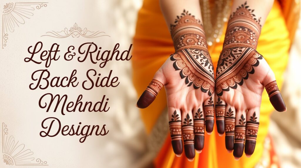 Left & Right Hand Back Side Mehndi Designs