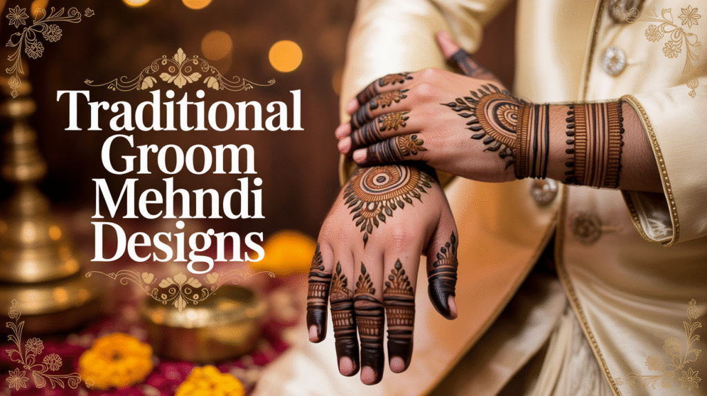 Traditional Groom Mehndi Designs