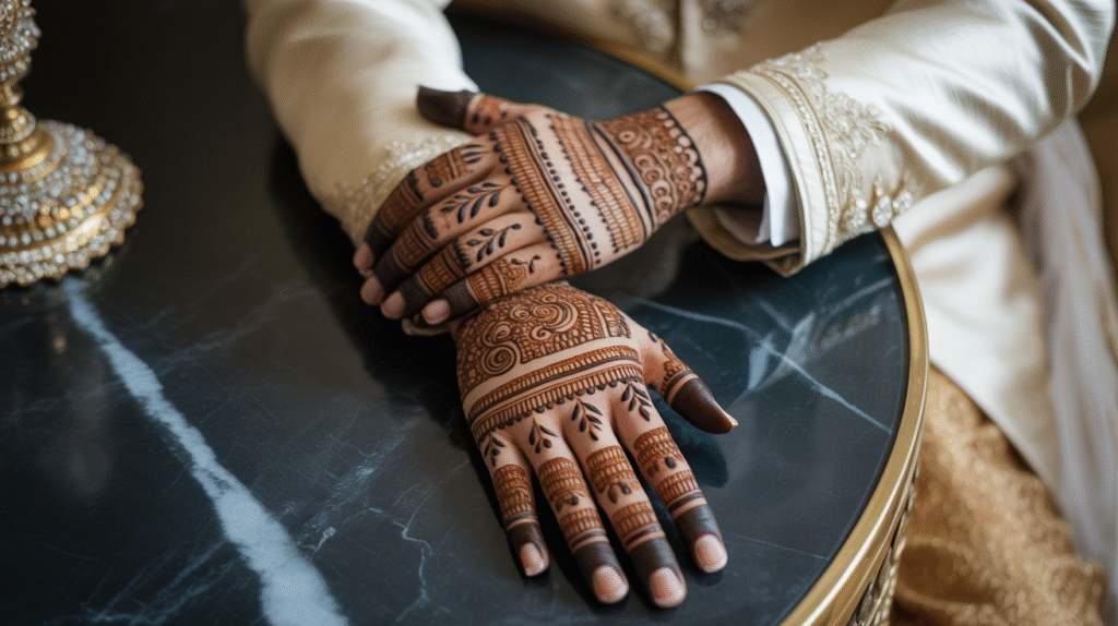 Modern Groom Mehndi Designs