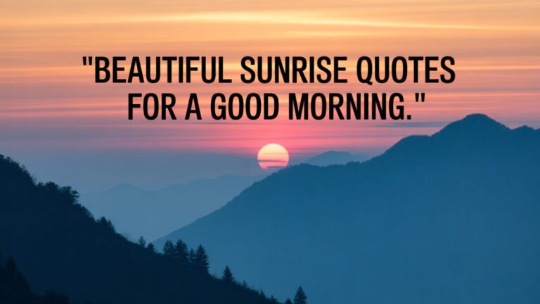 Beautiful Sunrise Quotes for a Good Morning