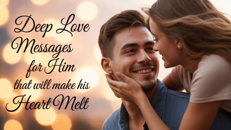 Deep Love Messages For Him That Will Make His Heart Melt
