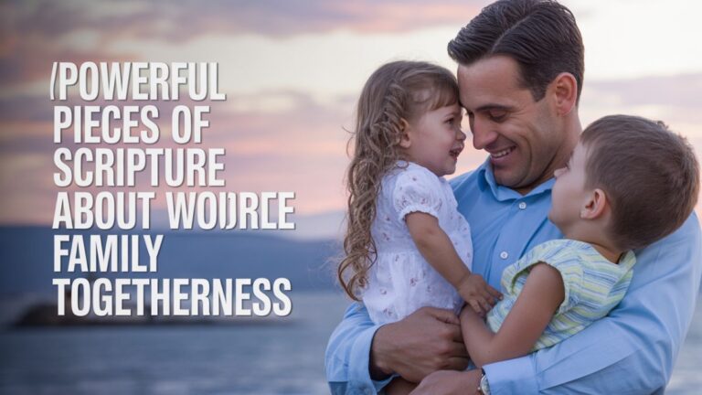 Powerful Pieces of Scripture About Family Togetherness