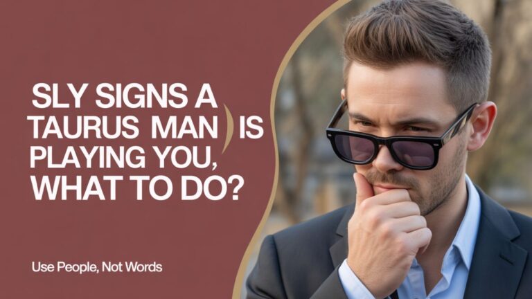 Sly Signs A Taurus Man Is Playing You And What To Do
