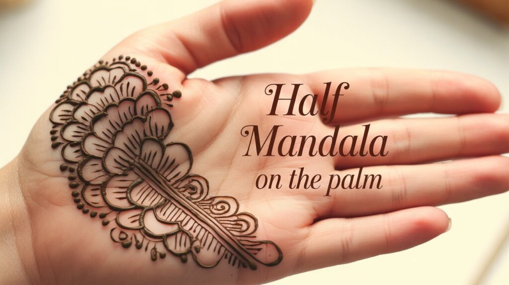 Half Mandala on the Palm