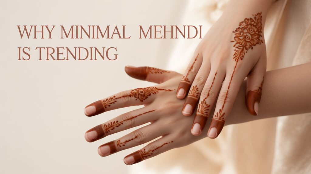 Why Minimal Mehndi is Trending