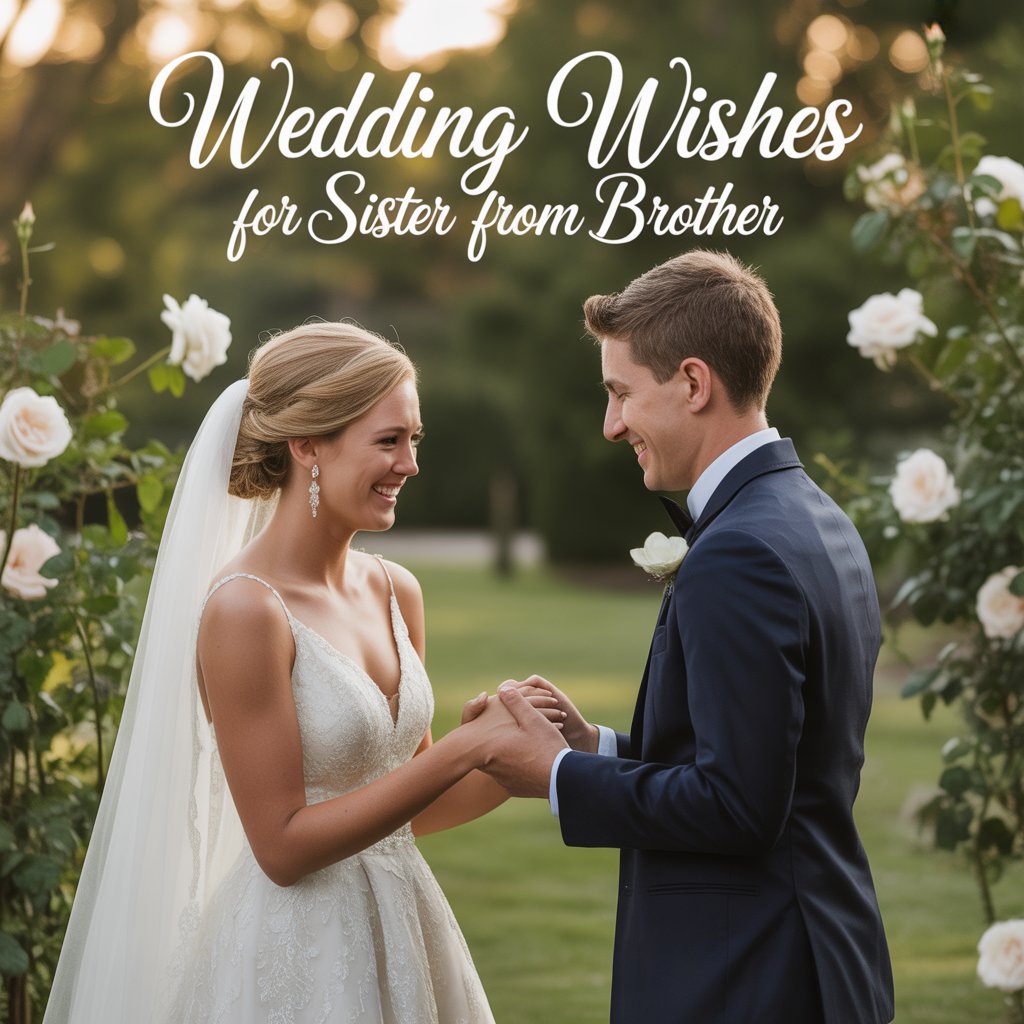 Wedding Wishes for Sister from Brother