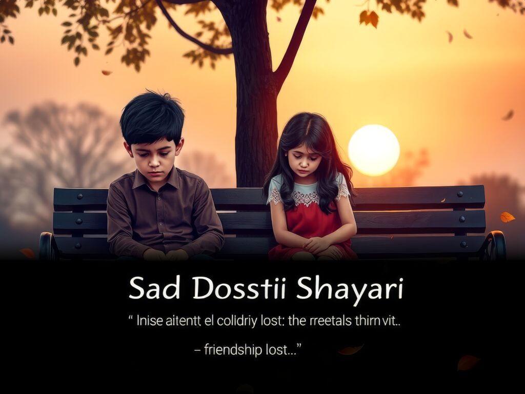 Sad Dosti Shayari in English