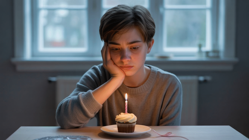 Short Sad Birthday Captions