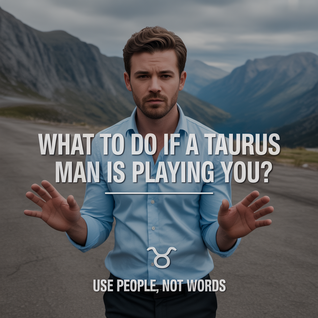 What To Do If A Taurus Man Is Playing You