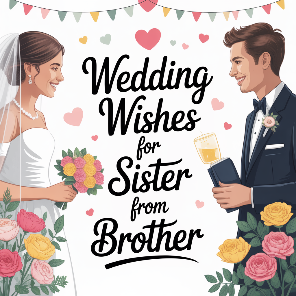 Wedding Wishes for Sister from Brother