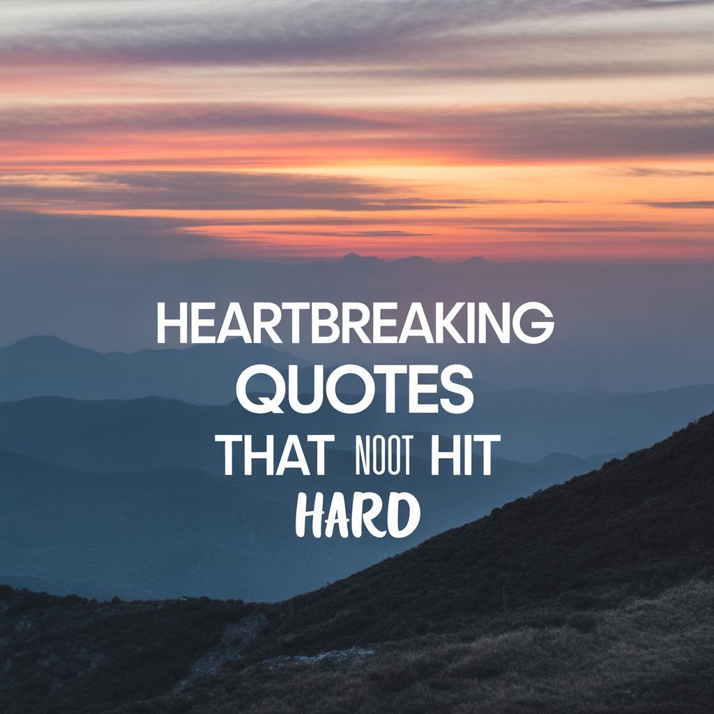 Heartbreaking Quotes That Hit Hard