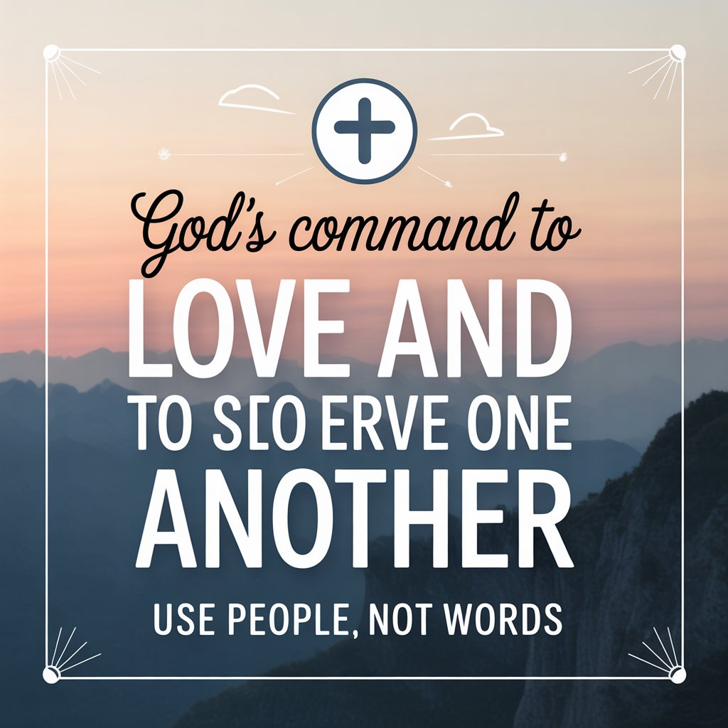 God’s Command to Love and Serve One Another