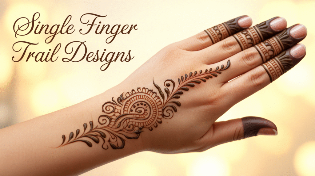 Single Finger Trail Designs