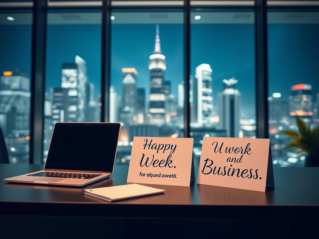 Happy New Week Wishes for Work and Business